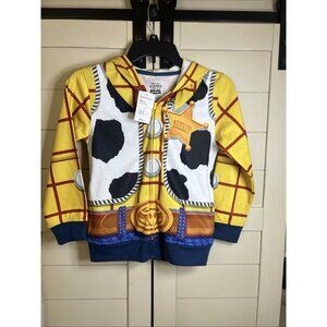 Disney Toy Story Woody Sheriff Zip-up Lightweight Jacket Unisex Kids Size 10/12